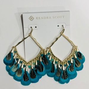 COPY - Kendra Scott Peacock Feather Earings
